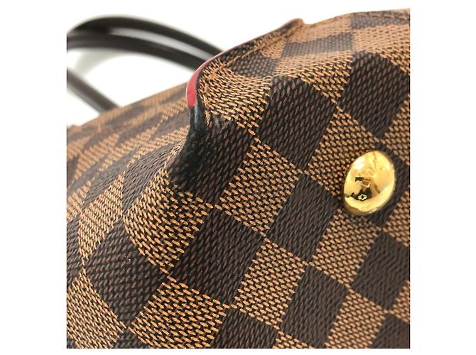 Borsa a tracolla Louis Vuitton Damier Kaisa Tote MM Marrone - vista 4