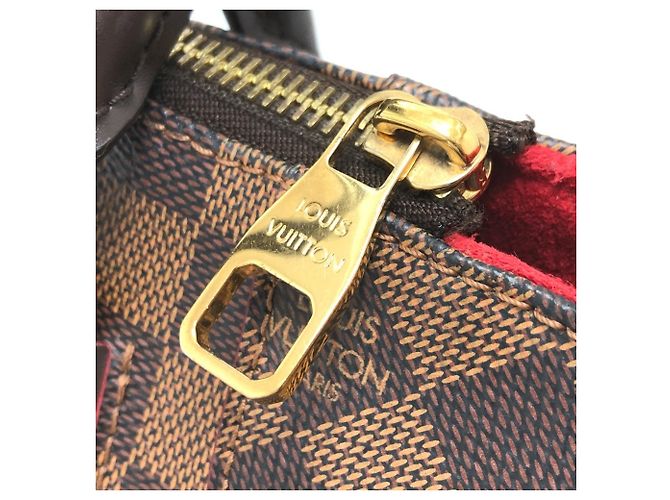 Borsa a tracolla Louis Vuitton Damier Kaisa Tote MM Marrone - vista 8
