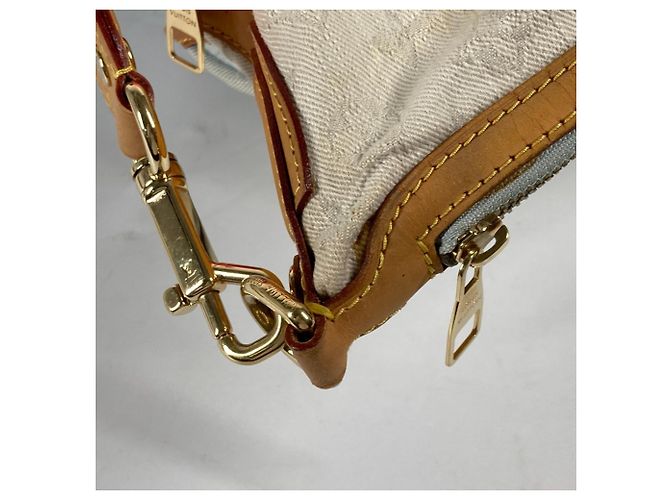 Borsa Tote Louis Vuitton Monogram Denim Gradient Sunburst PM Rosa Blu - vista 13
