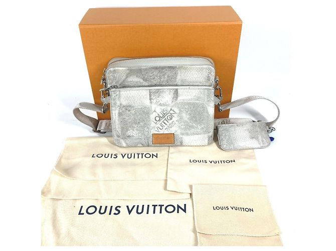 Borsa a Spalla Louis Vuitton Damier Salt Trio Marrone - vista 17
