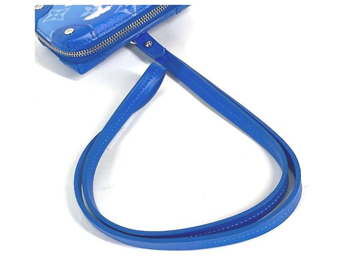 Portafoglio collana Soft Trunk Monogram Clouds Louis Vuitton Bianco Blu - vista 10