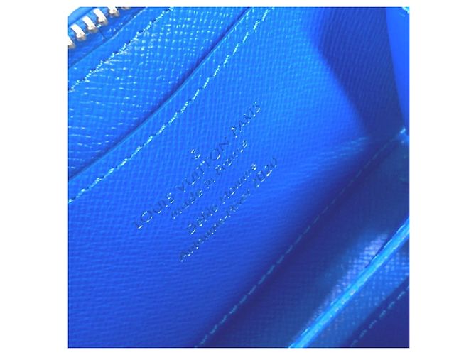 Portafoglio collana Soft Trunk Monogram Clouds Louis Vuitton Bianco Blu - vista 12