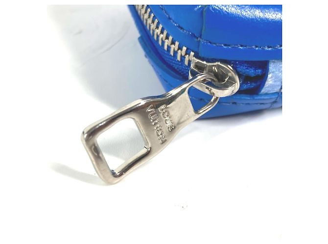 Portafoglio collana Soft Trunk Monogram Clouds Louis Vuitton Bianco Blu - vista 8