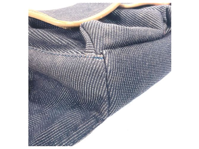 Borsa a tracolla Fendi Denim Rainbow Logo FF Blu Multicolore - vista 6