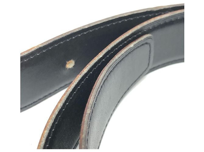Hermès Hermes Gürtel mit perforierter H-Schnalle Braun Schwarz - Ansicht 4