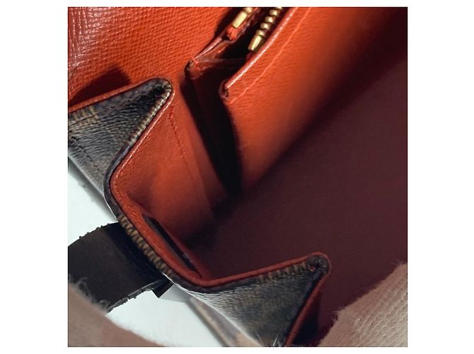 Sac à bandoulière Louis Vuitton Damier Tribeca Long Flap Marron Damier ebène - vue 10