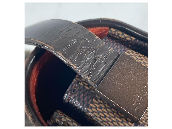 Sac à bandoulière Louis Vuitton Damier Tribeca Long Flap Marron Damier ebène - vue 12