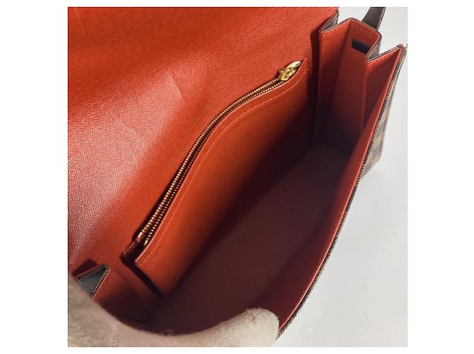 Sac à bandoulière Louis Vuitton Damier Tribeca Long Flap Marron Damier ebène - vue 8