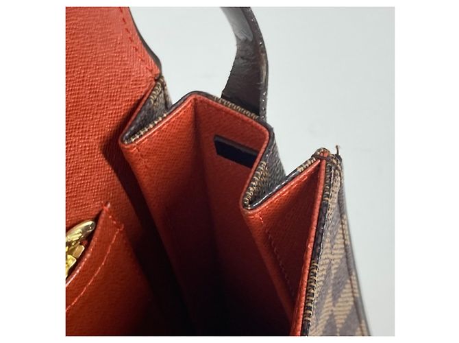 Sac à bandoulière Louis Vuitton Damier Tribeca Long Flap Marron Damier ebène - vue 9