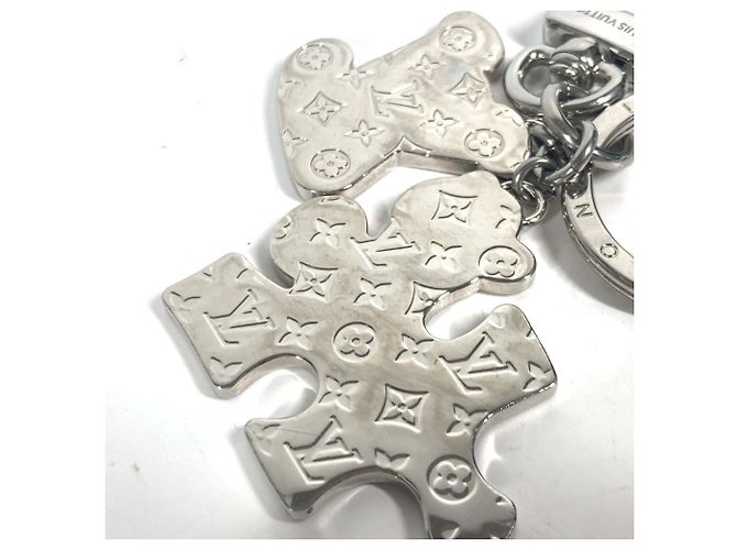 Louis Vuitton Portocle LV Puzzle Bag Charm Keychain Silvery Multiple colors - view 4
