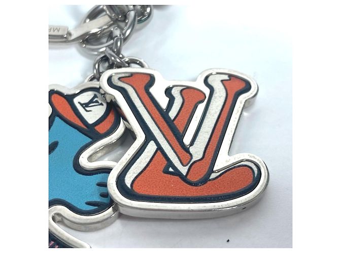 Louis Vuitton Portocle LV Puzzle Bag Charm Keychain Silvery Multiple colors - view 5