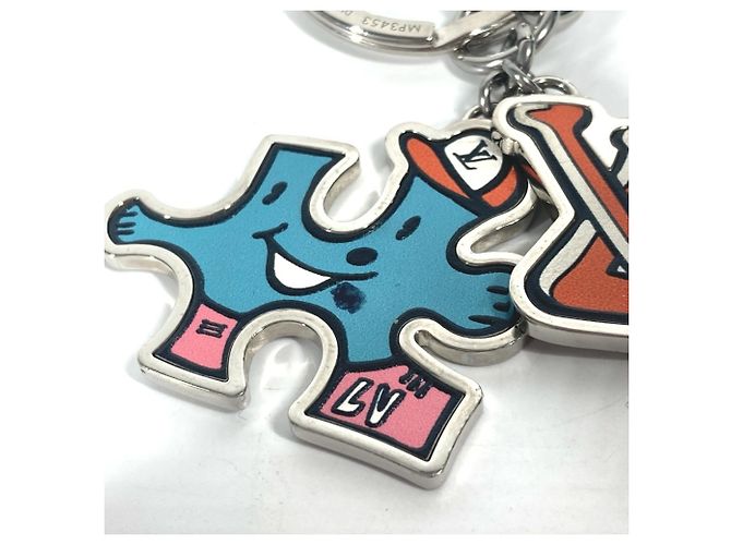Louis Vuitton Portocle LV Puzzle Bag Charm Keychain Silvery Multiple colors - view 6