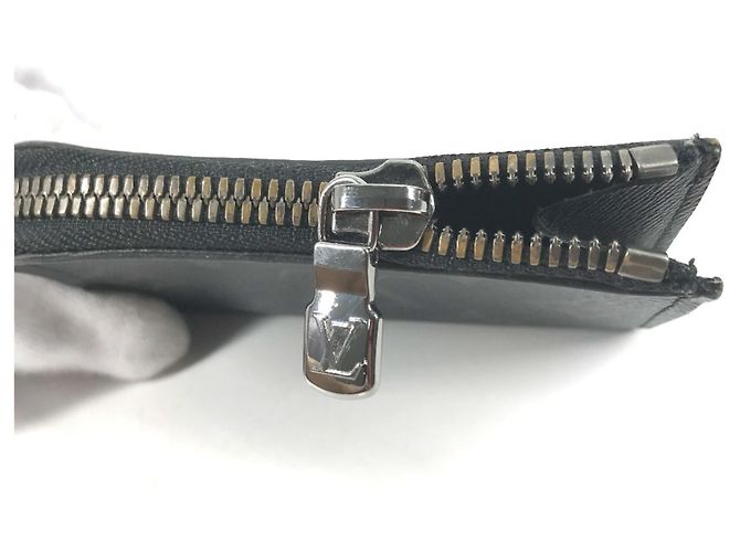 Louis Vuitton Monogram Eclipse Münzbeutel Schwarz - Ansicht 8