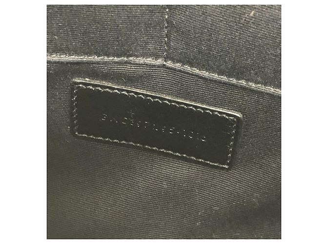 Clutch in pelle Saint Laurent Star Patch Nero - vista 11