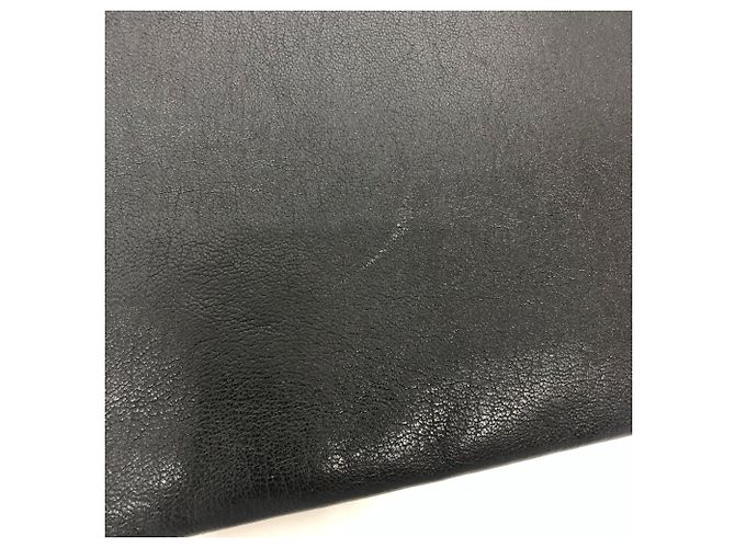 Clutch in pelle Saint Laurent Star Patch Nero - vista 7