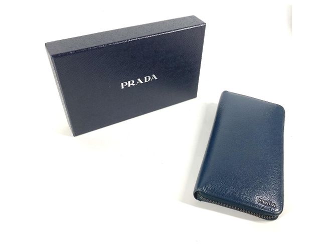 Prada 2ML220 Saffiano Leather Long Wallet Navy blue - view 11