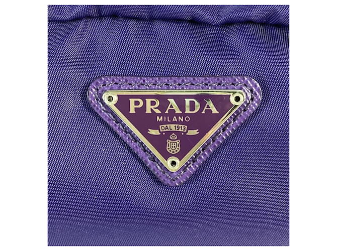 Prada 1NA350 Pochette con placca Triangle Porpora - vista 7