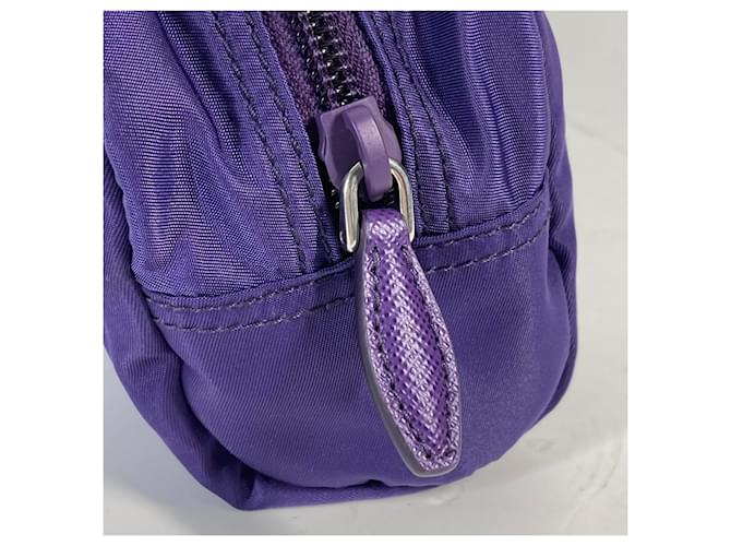 Prada 1NA350 Pochette con placca Triangle Porpora - vista 8