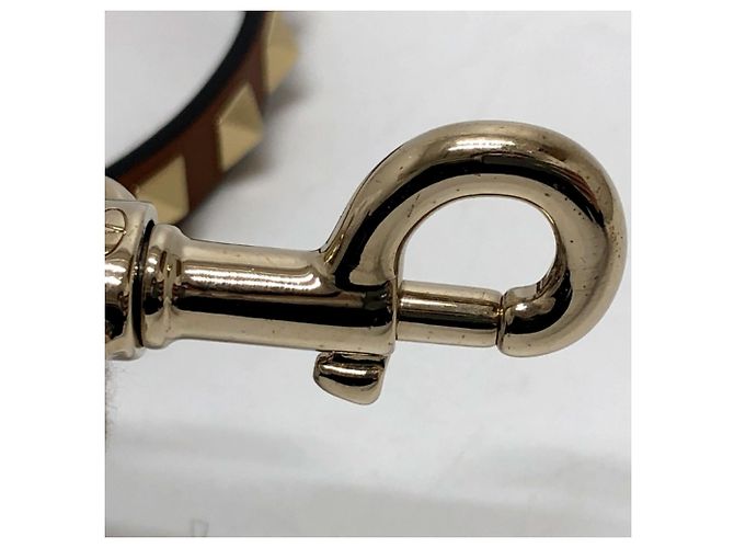 Valentino Brown Leather Studded Pet Lead - view 6