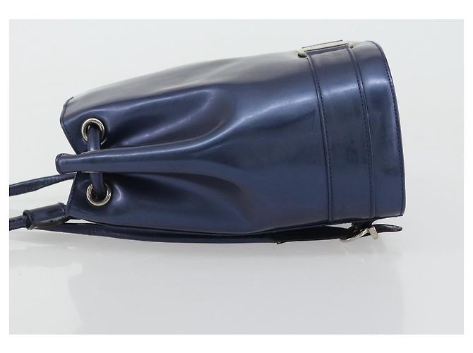 Salvatore Ferragamo Vala Lackleder Marineblau - Ansicht 4