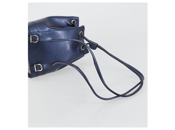 Salvatore Ferragamo Vala Lackleder Marineblau - Ansicht 7
