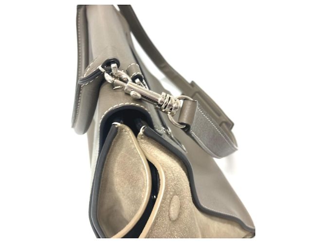 Céline Borsa Trapeze Celine in pelle marrone - vista 10