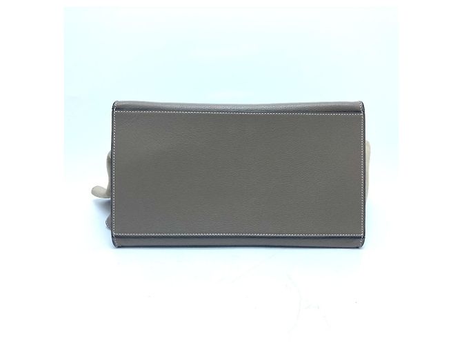 Céline Borsa Trapeze Celine in pelle marrone - vista 5