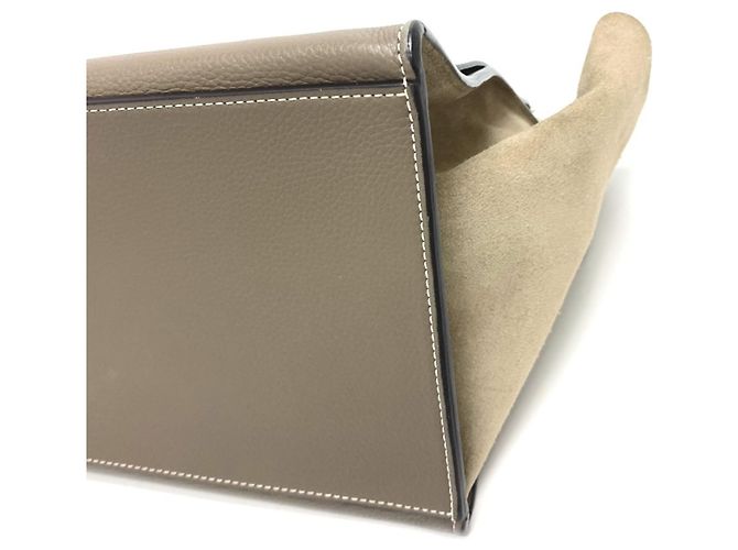 Céline Borsa Trapeze Celine in pelle marrone - vista 6