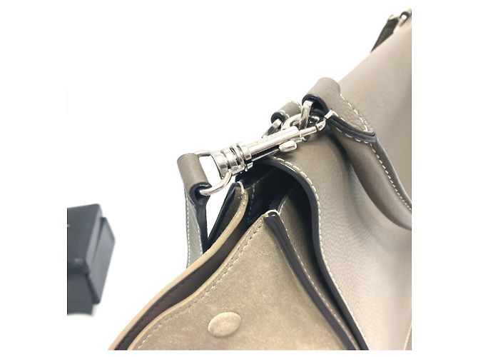 Céline Borsa Trapeze Celine in pelle marrone - vista 9