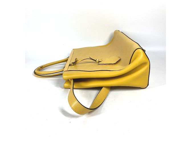 Bolso de hombro de cuero amarillo Fendi - vista 7