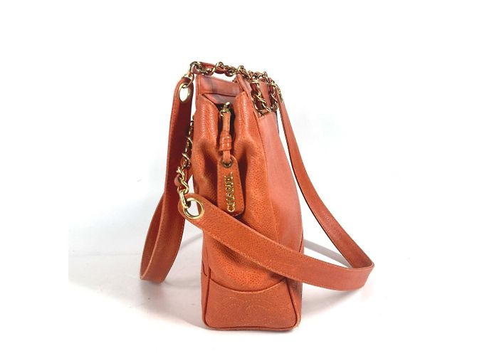 Chanel Caviar Leder Tote Bag Orange - Ansicht 3
