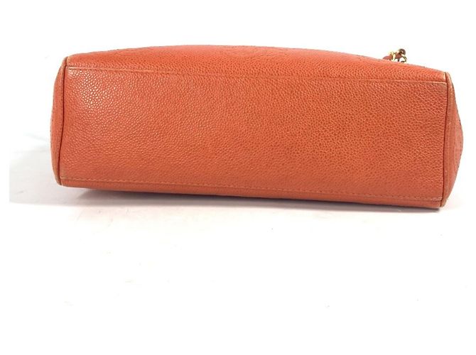Chanel Caviar Leder Tote Bag Orange - Ansicht 5