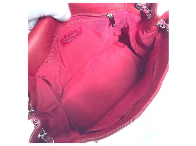 Borsa a tracolla Chanel CC Coco Mark Lipstick W Rosa Rosso - vista 10