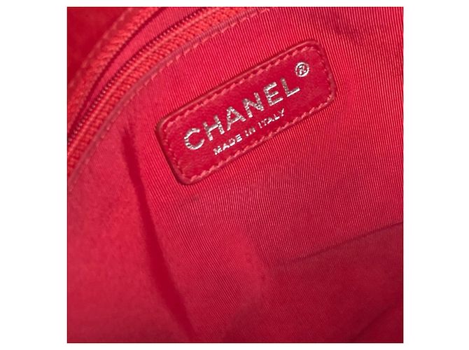 Borsa a tracolla Chanel CC Coco Mark Lipstick W Rosa Rosso - vista 11