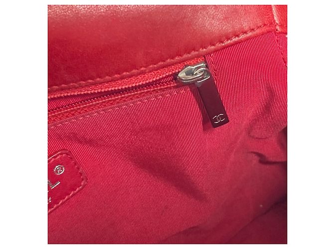 Borsa a tracolla Chanel CC Coco Mark Lipstick W Rosa Rosso - vista 12