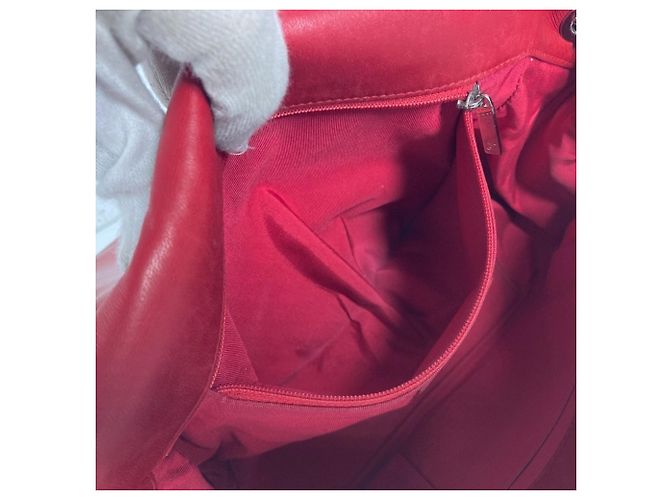 Borsa a tracolla Chanel CC Coco Mark Lipstick W Rosa Rosso - vista 13