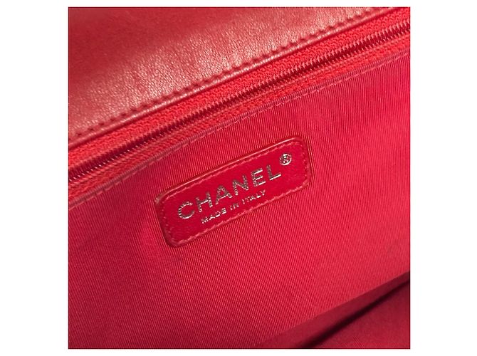 Borsa a tracolla Chanel CC Coco Mark Lipstick W Rosa Rosso - vista 17
