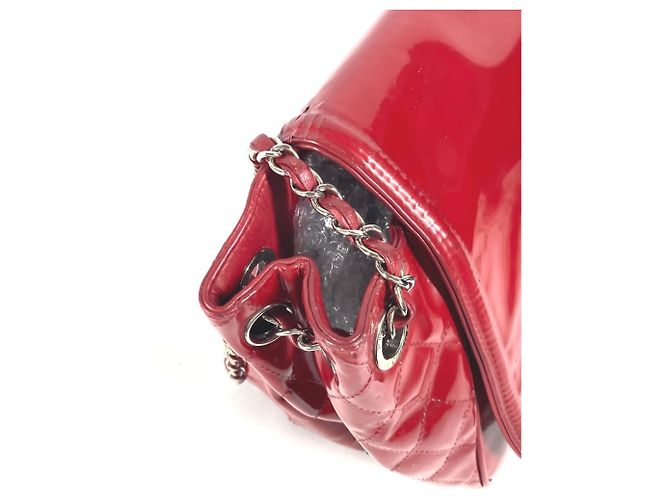 Borsa a tracolla Chanel CC Coco Mark Lipstick W Rosa Rosso - vista 7