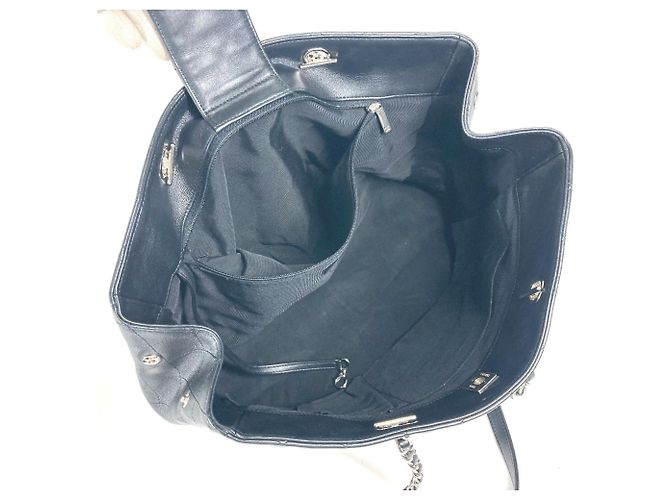 Chanel A91046 Coco Mark Matelasse gesteppte Tote Bag Schwarz - Ansicht 11