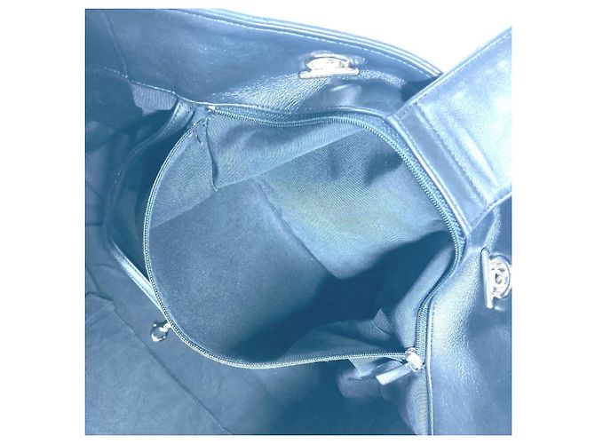 Chanel A91046 Coco Mark Matelasse gesteppte Tote Bag Schwarz - Ansicht 15