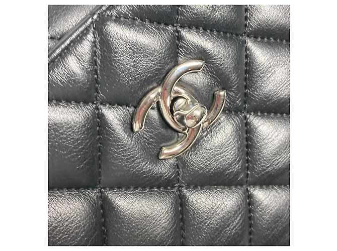 Chanel A91046 Coco Mark Matelasse gesteppte Tote Bag Schwarz - Ansicht 9