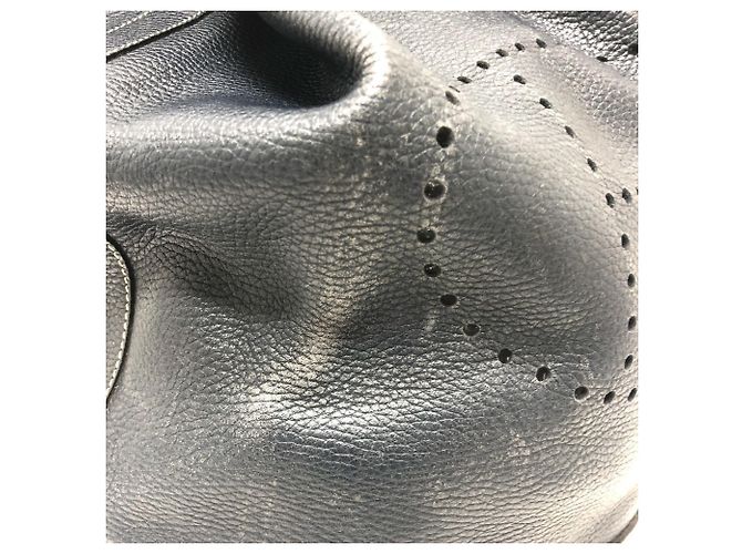 Hermès Borsa a tracolla in pelle blu navy Hermes - vista 6