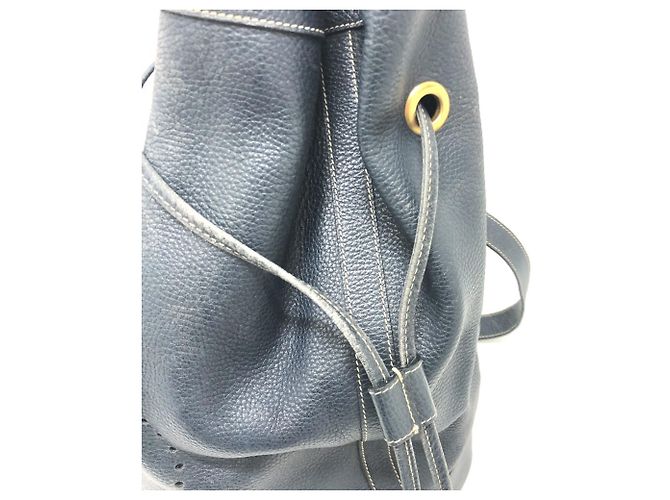Hermès Borsa a tracolla in pelle blu navy Hermes - vista 7