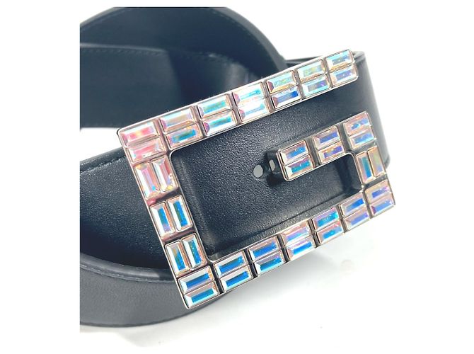Gucci 550106 Sequin GG Crystal Gürtel Schwarz - Ansicht 4