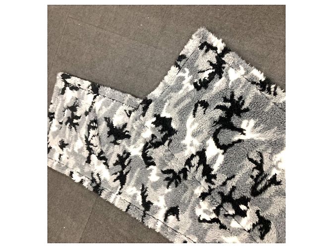 Balenciaga 673572 Stole Shawl Marrone Nero - vista 4