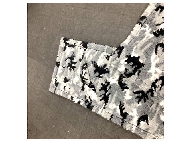 Balenciaga 673572 Stole Shawl Marrone Nero - vista 5