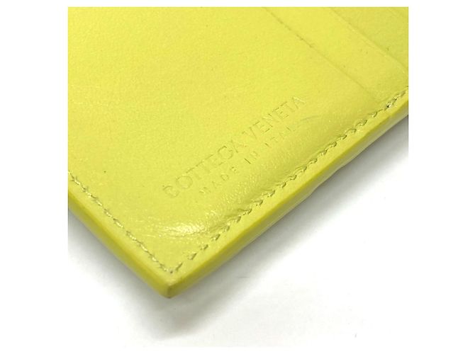 Cartera bi-fold de cuero verde Bottega Veneta - vista 11
