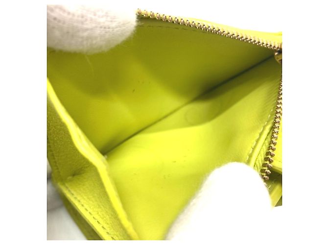 Cartera bi-fold de cuero verde Bottega Veneta - vista 8