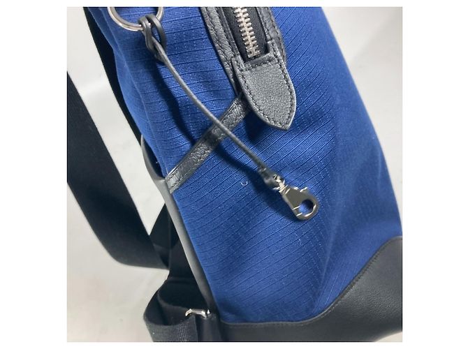 Hermès Zaino Hermes H Sac Addo All Back Nero Blu - vista 10