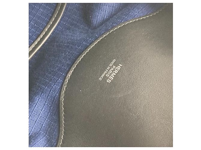 Hermès Zaino Hermes H Sac Addo All Back Nero Blu - vista 12